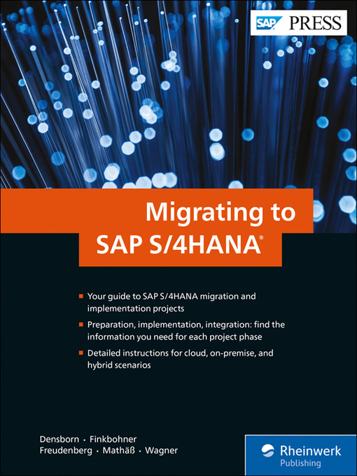 Title details for Migrating to SAP S/4HANA by Frank Densborn - Available